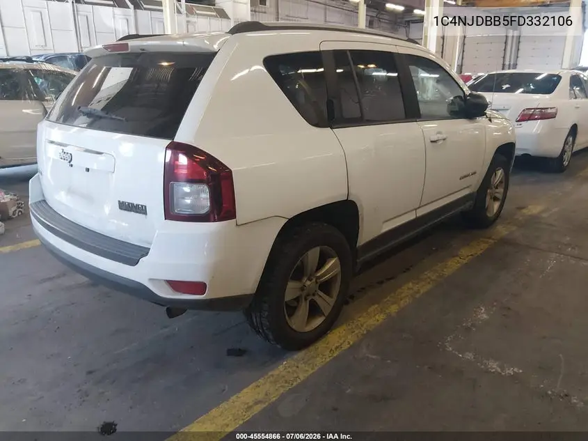 2015 Jeep Compass Sport VIN: 1C4NJDBB5FD332106 Lot: 45554866