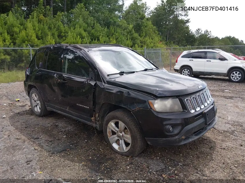 2015 Jeep Compass Latitude VIN: 1C4NJCEB7FD401416 Lot: 45592762