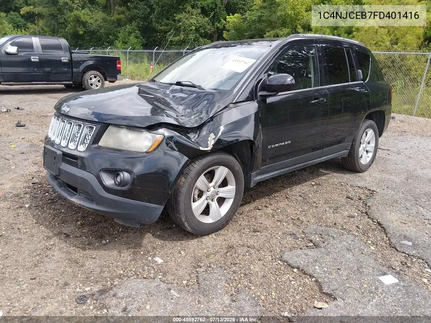 2015 Jeep Compass Latitude VIN: 1C4NJCEB7FD401416 Lot: 45592762