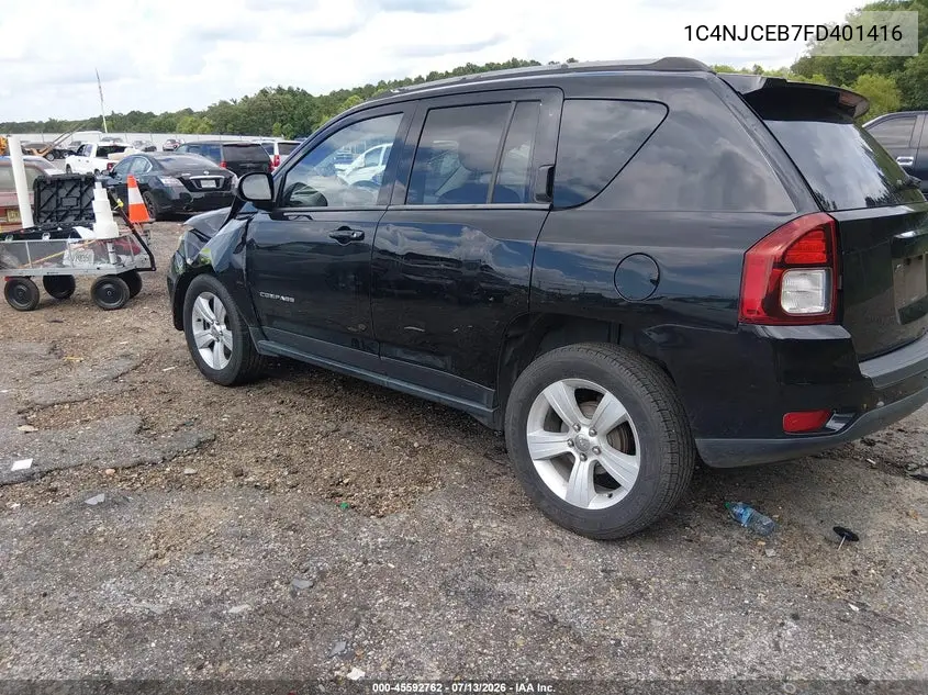 2015 Jeep Compass Latitude VIN: 1C4NJCEB7FD401416 Lot: 45592762
