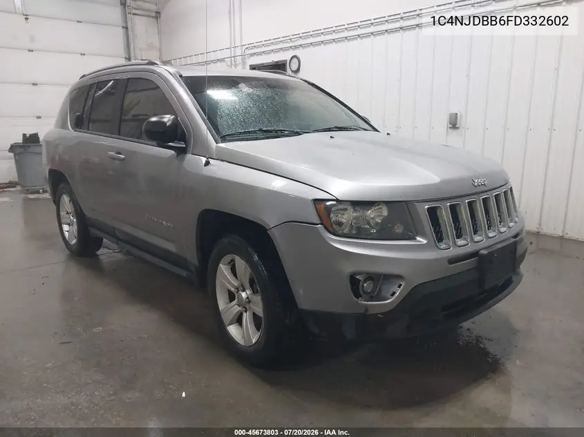 2015 Jeep Compass Sport VIN: 1C4NJDBB6FD332602 Lot: 45673803