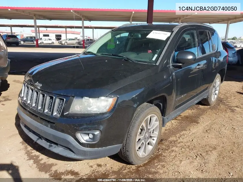 1C4NJCBA2GD740050 2016 Jeep Compass Sport Se