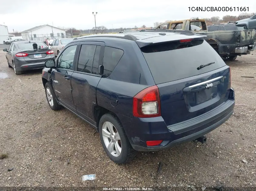 1C4NJCBA0GD611661 2016 Jeep Compass Sport