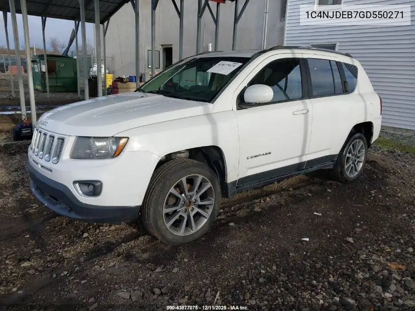 1C4NJDEB7GD550271 2016 Jeep Compass High Altitude Edition