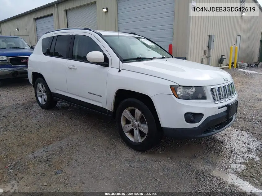 1C4NJDEB3GD542619 2016 Jeep Compass Latitude