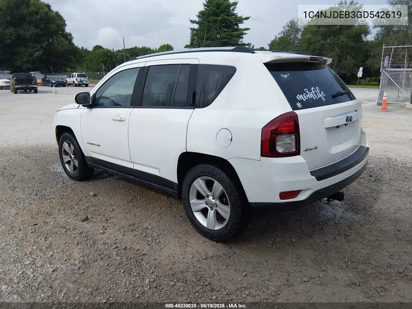 1C4NJDEB3GD542619 2016 Jeep Compass Latitude