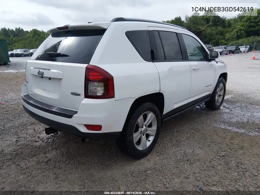 1C4NJDEB3GD542619 2016 Jeep Compass Latitude