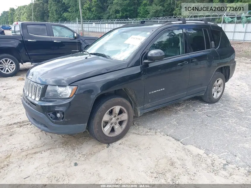 2016 Jeep Compass Latitude VIN: 1C4NJCEA2GD773691 Lot: 45428582