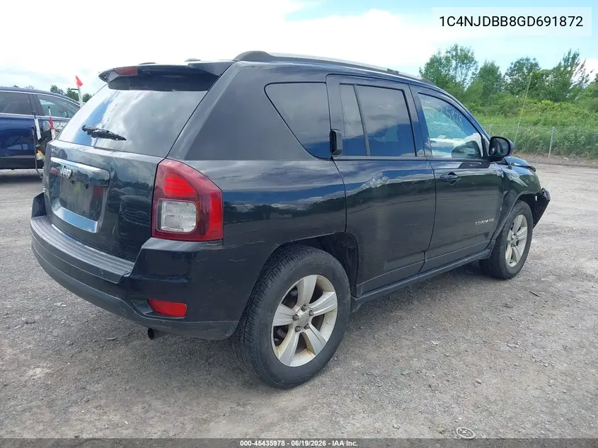 2016 Jeep Compass Sport VIN: 1C4NJDBB8GD691872 Lot: 45435978