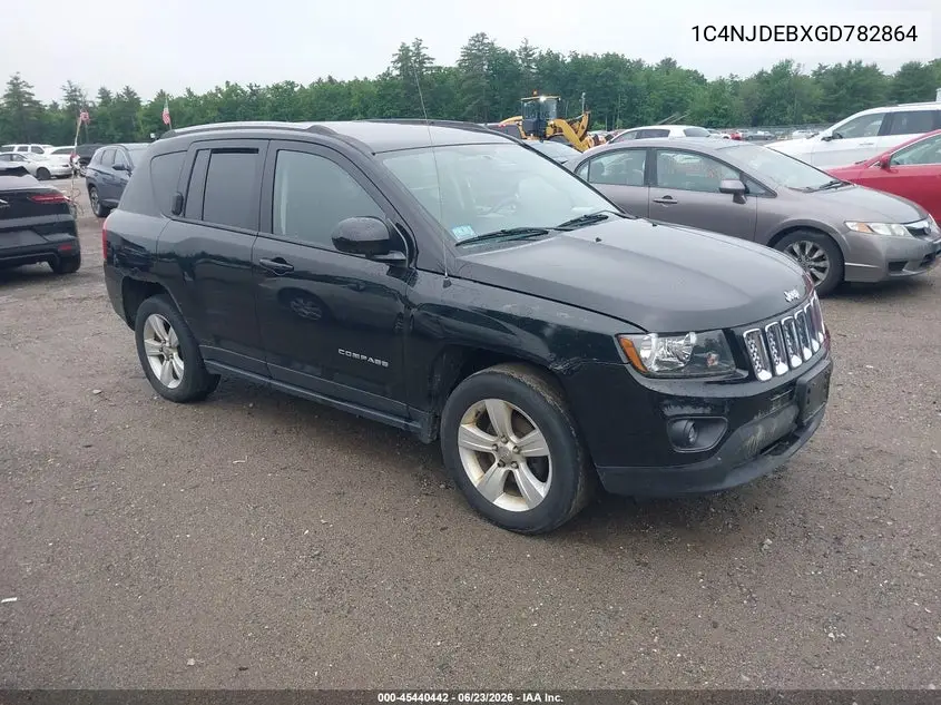 2016 Jeep Compass Latitude VIN: 1C4NJDEBXGD782864 Lot: 45440442