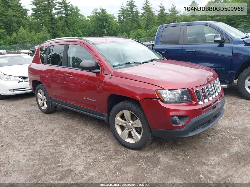 2016 Jeep Compass Sport VIN: 1C4NJDBB0GD509968 Lot: 45452064