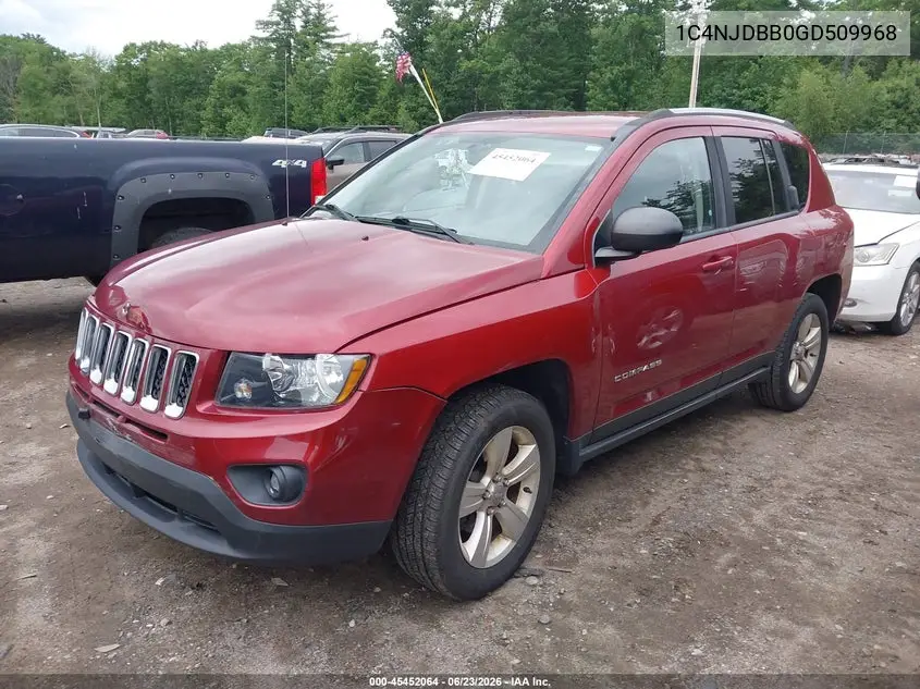2016 Jeep Compass Sport VIN: 1C4NJDBB0GD509968 Lot: 45452064