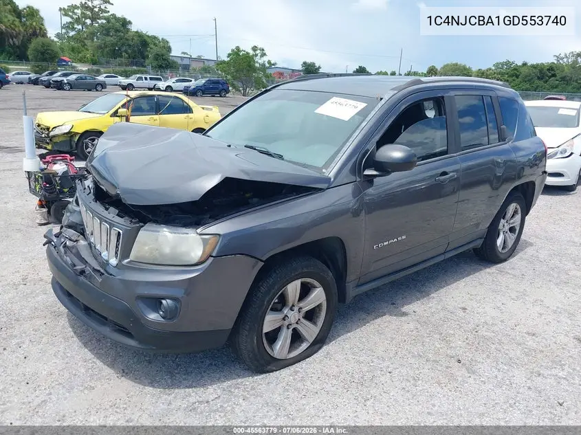 2016 Jeep Compass Sport VIN: 1C4NJCBA1GD553740 Lot: 45563779