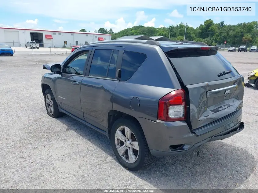 2016 Jeep Compass Sport VIN: 1C4NJCBA1GD553740 Lot: 45563779