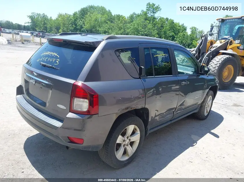 1C4NJDEB6GD744998 2016 Jeep Compass Latitude