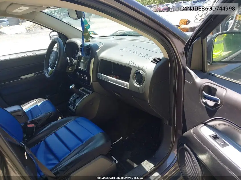 1C4NJDEB6GD744998 2016 Jeep Compass Latitude