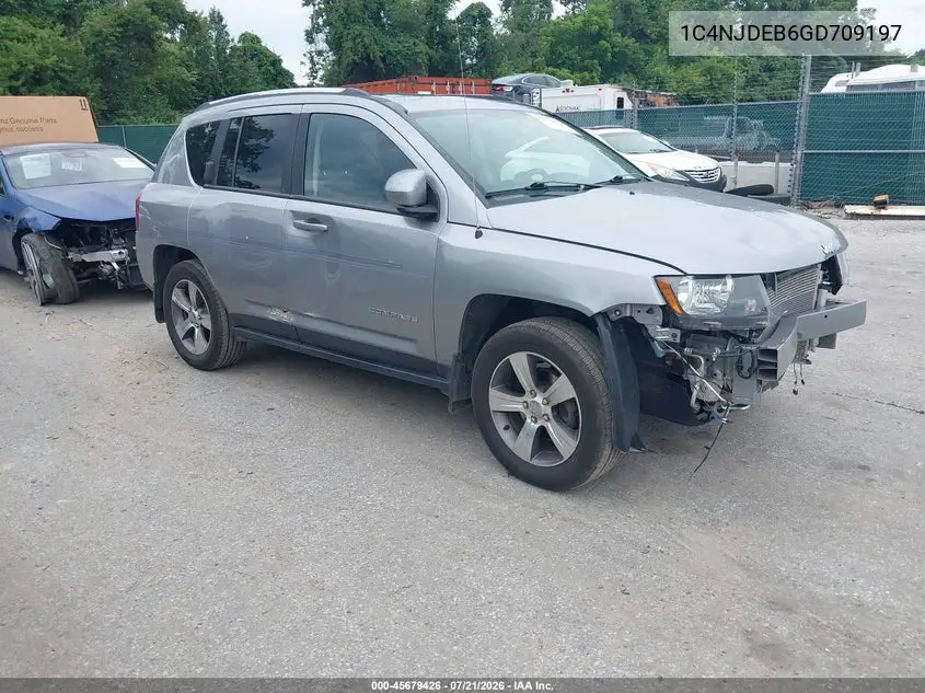 2016 Jeep Compass High Altitude Edition VIN: 1C4NJDEB6GD709197 Lot: 45679426