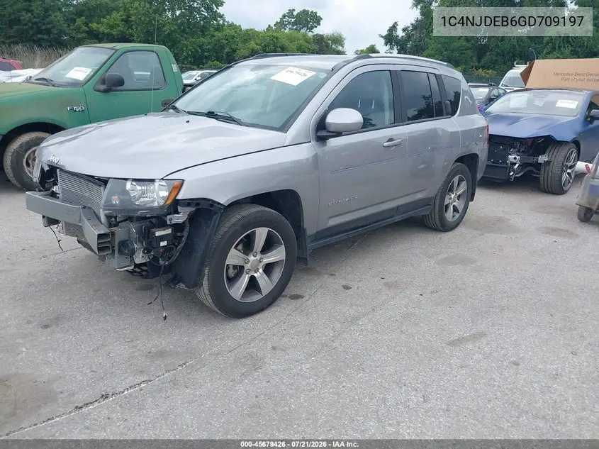 2016 Jeep Compass High Altitude Edition VIN: 1C4NJDEB6GD709197 Lot: 45679426