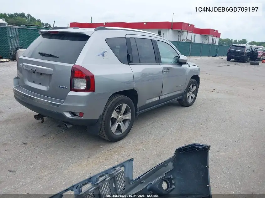 2016 Jeep Compass High Altitude Edition VIN: 1C4NJDEB6GD709197 Lot: 45679426