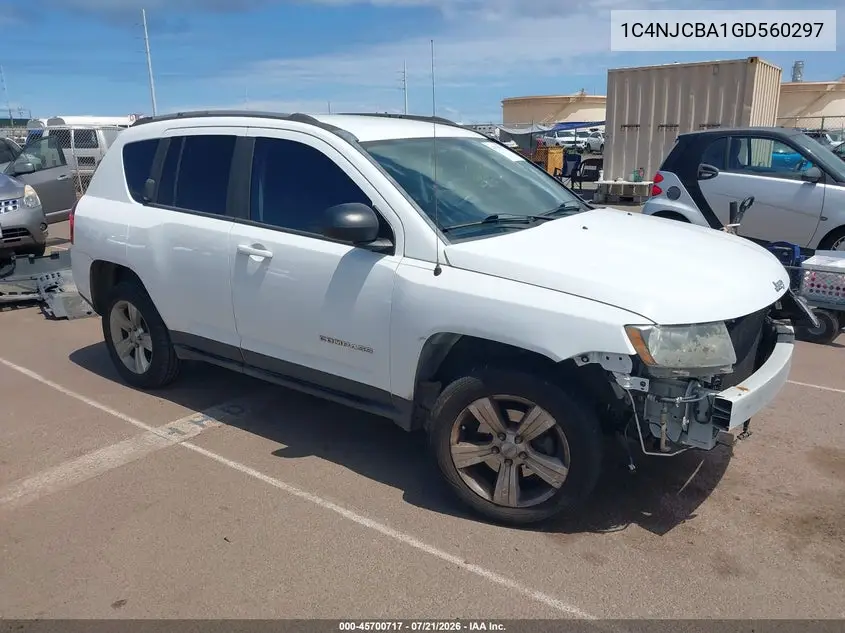 2016 Jeep Compass Sport VIN: 1C4NJCBA1GD560297 Lot: 45700717