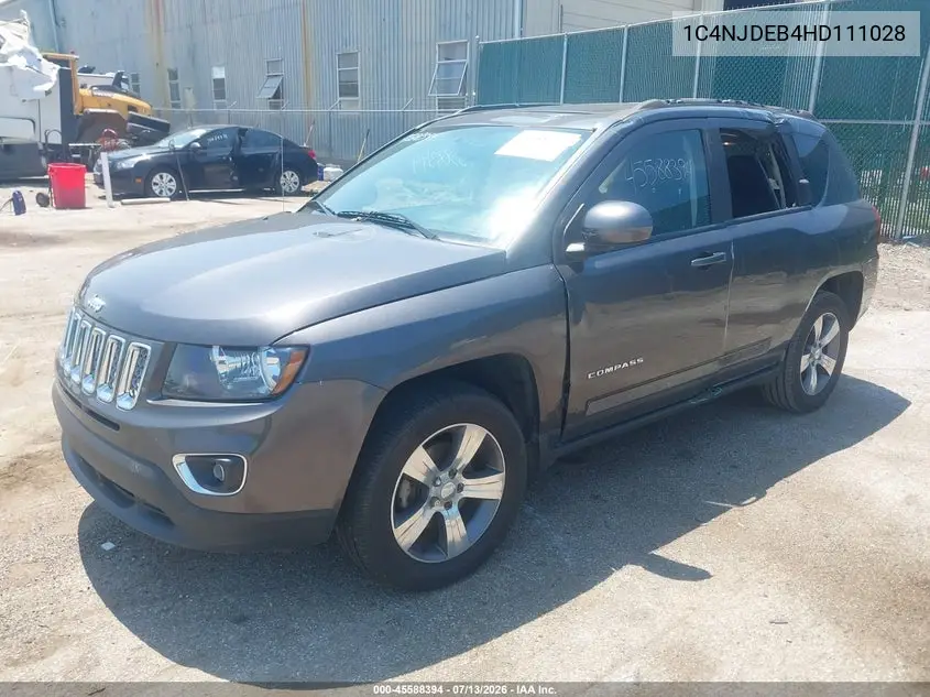 2017 Jeep Compass High Altitude VIN: 1C4NJDEB4HD111028 Lot: 45588394