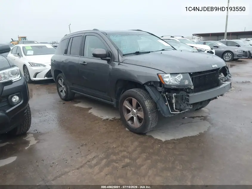 2017 Jeep Compass High Altitude VIN: 1C4NJDEB9HD193550 Lot: 45625801
