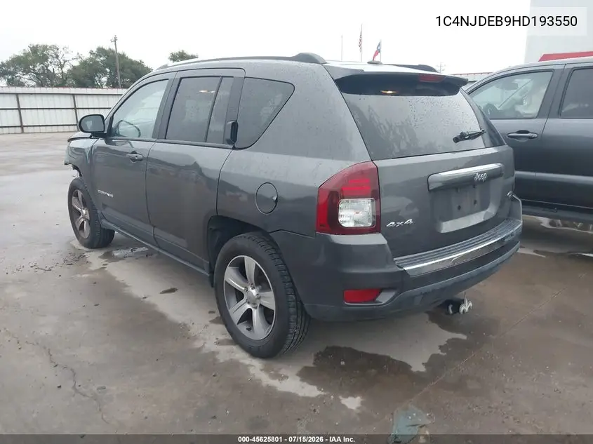 2017 Jeep Compass High Altitude VIN: 1C4NJDEB9HD193550 Lot: 45625801