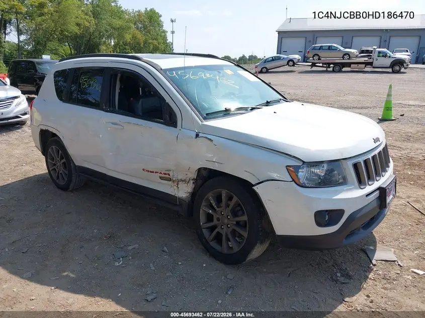 2017 Jeep Compass 75Th Anniversary Edition VIN: 1C4NJCBB0HD186470 Lot: 45693462
