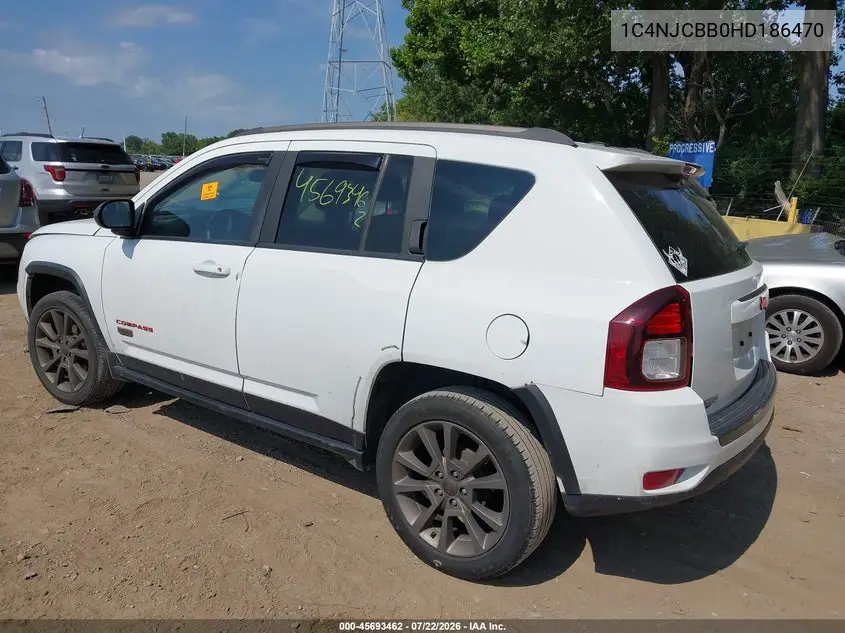 2017 Jeep Compass 75Th Anniversary Edition VIN: 1C4NJCBB0HD186470 Lot: 45693462