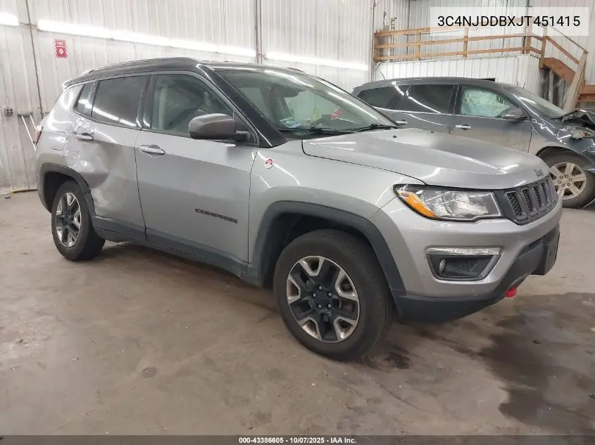 3C4NJDDBXJT451415 2018 Jeep Compass Trailhawk 4X4