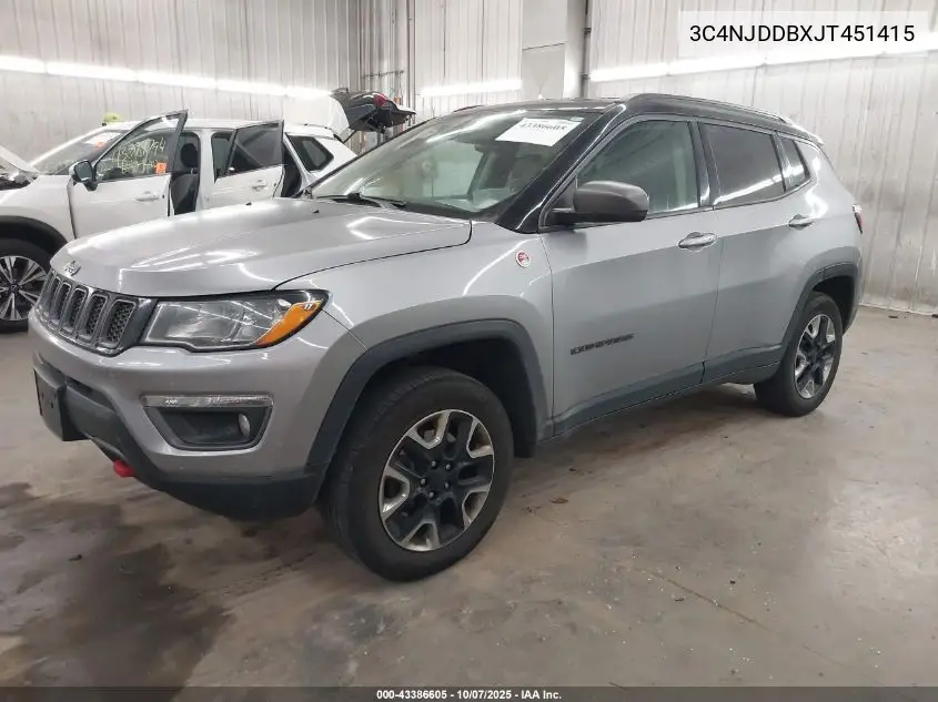 3C4NJDDBXJT451415 2018 Jeep Compass Trailhawk 4X4