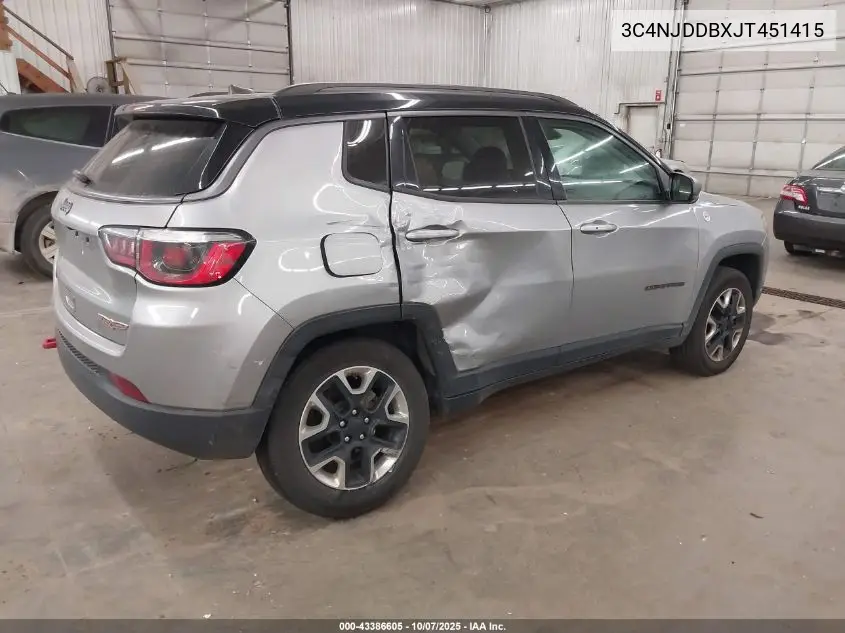 3C4NJDDBXJT451415 2018 Jeep Compass Trailhawk 4X4