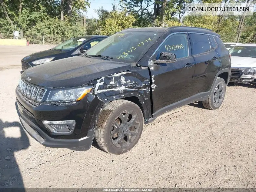 3C4NJDCB7JT501589 2018 Jeep Compass Limited 4X4
