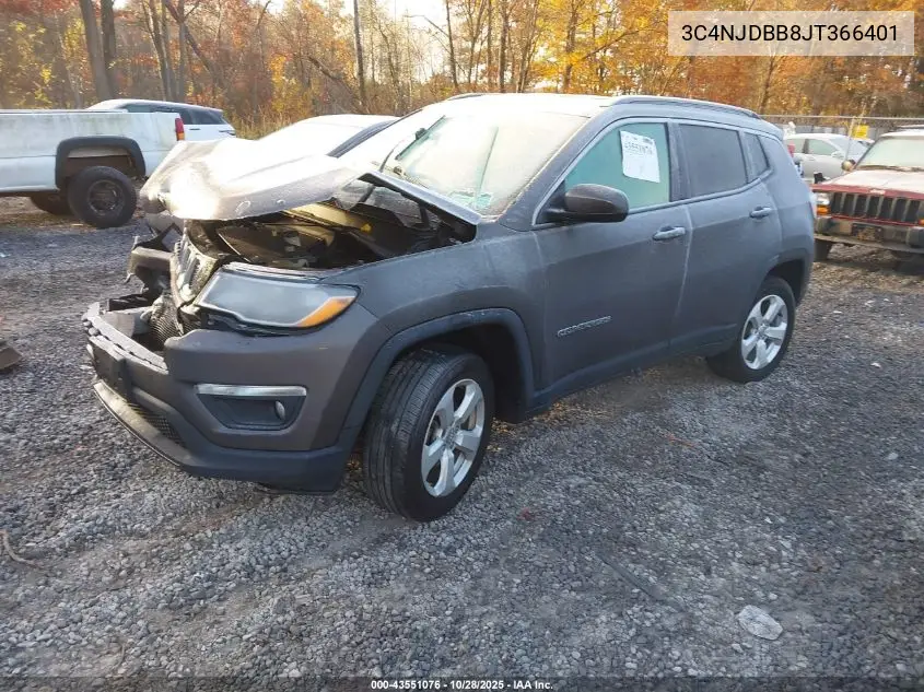3C4NJDBB8JT366401 2018 Jeep Compass Latitude 4X4