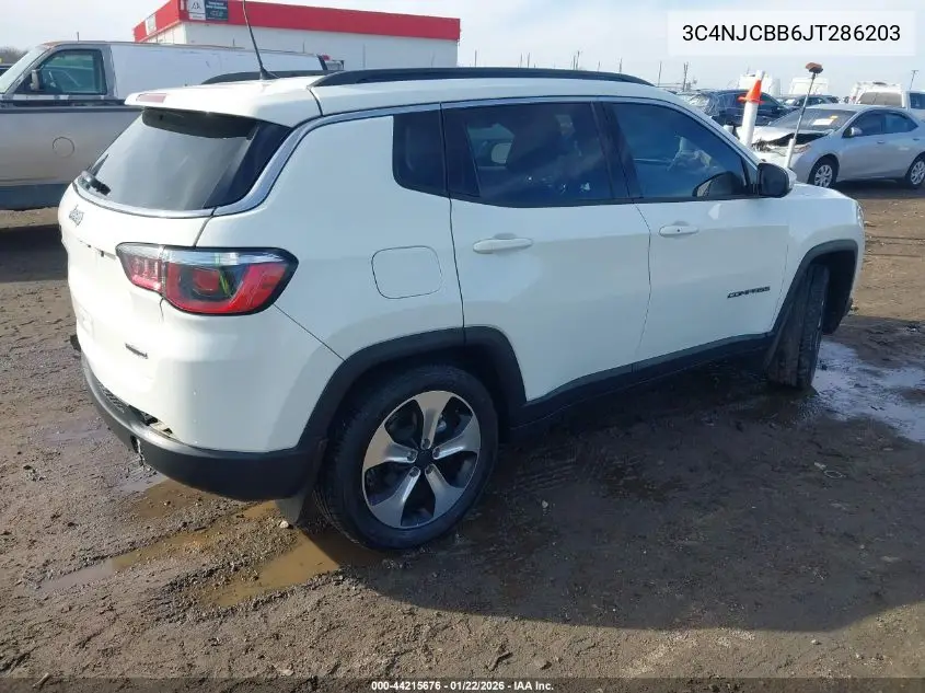 3C4NJCBB6JT286203 2018 Jeep Compass Latitude Fwd