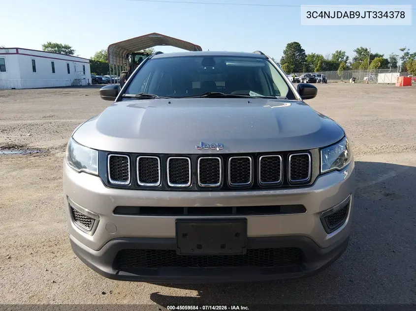 2018 Jeep Compass Sport 4X4 VIN: 3C4NJDAB9JT334378 Lot: 45059584