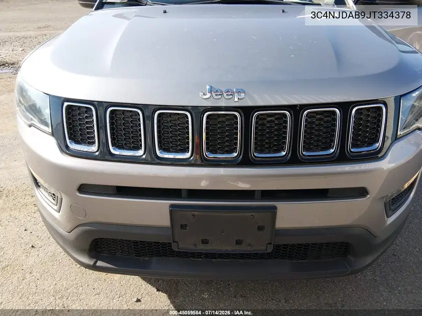 2018 Jeep Compass Sport 4X4 VIN: 3C4NJDAB9JT334378 Lot: 45059584