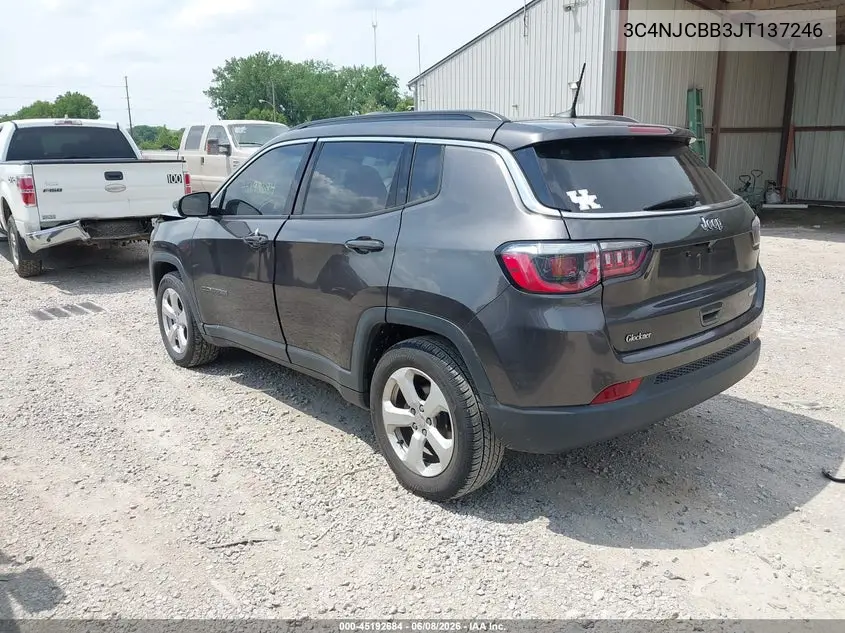 2018 Jeep Compass Latitude Fwd VIN: 3C4NJCBB3JT137246 Lot: 45192684