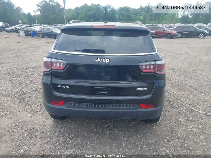 2018 Jeep Compass Latitude 4X4 VIN: 3C4NJDBB5JT434587 Lot: 45261026