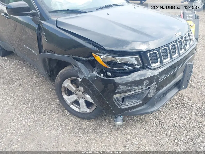 2018 Jeep Compass Latitude 4X4 VIN: 3C4NJDBB5JT434587 Lot: 45261026