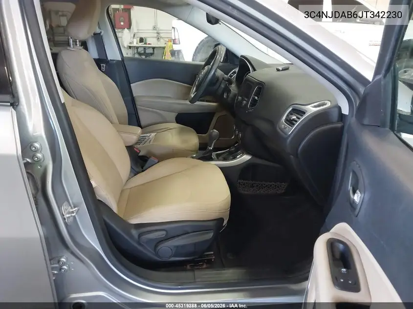 2018 Jeep Compass Sport 4X4 VIN: 3C4NJDAB6JT342230 Lot: 45319288