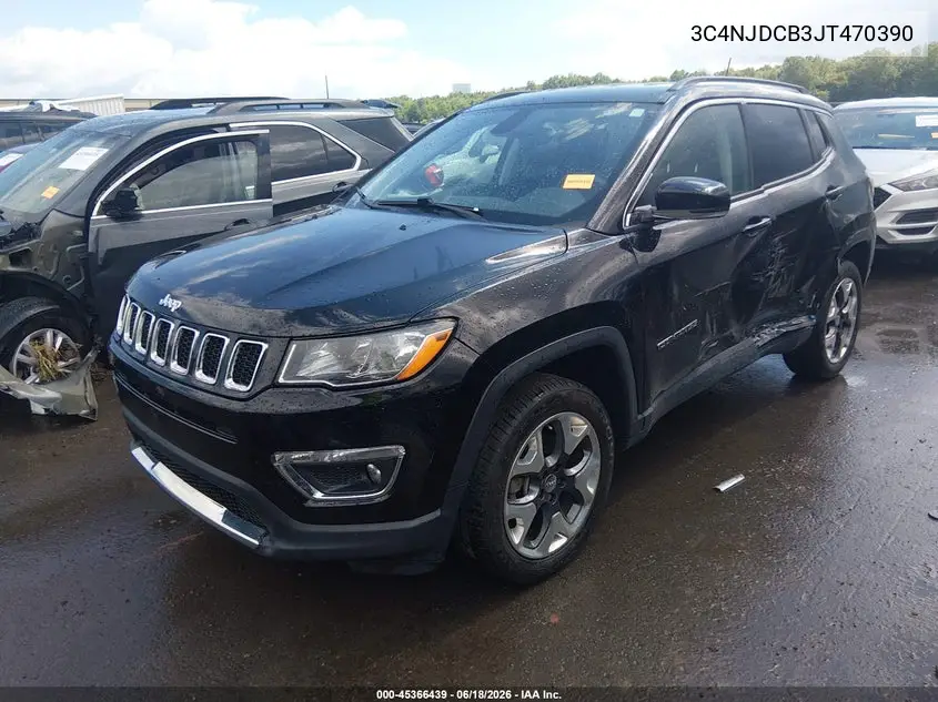 2018 Jeep Compass Limited 4X4 VIN: 3C4NJDCB3JT470390 Lot: 45366439