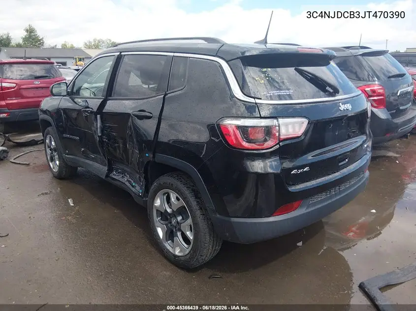 2018 Jeep Compass Limited 4X4 VIN: 3C4NJDCB3JT470390 Lot: 45366439