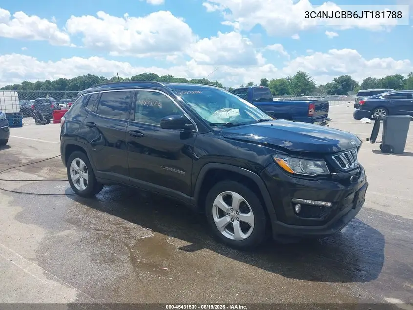 2018 Jeep Compass Latitude Fwd VIN: 3C4NJCBB6JT181788 Lot: 45431530