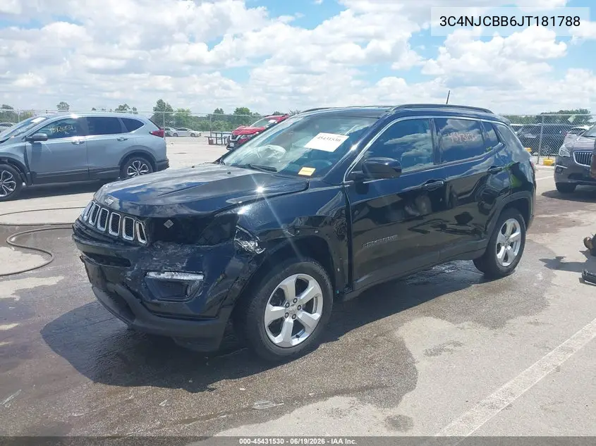 2018 Jeep Compass Latitude Fwd VIN: 3C4NJCBB6JT181788 Lot: 45431530