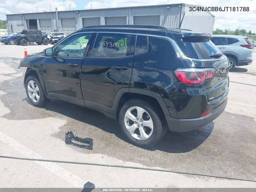 2018 Jeep Compass Latitude Fwd VIN: 3C4NJCBB6JT181788 Lot: 45431530