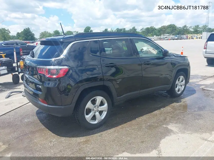 2018 Jeep Compass Latitude Fwd VIN: 3C4NJCBB6JT181788 Lot: 45431530