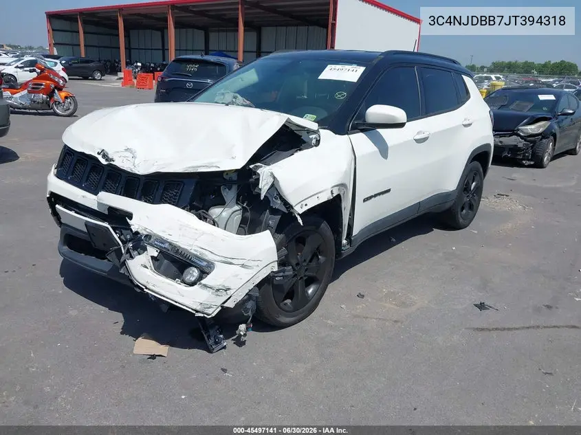 2018 Jeep Compass Altitude 4X4 VIN: 3C4NJDBB7JT394318 Lot: 45497141