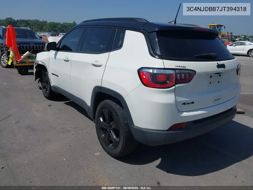 2018 Jeep Compass Altitude 4X4 VIN: 3C4NJDBB7JT394318 Lot: 45497141