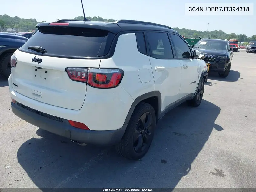 2018 Jeep Compass Altitude 4X4 VIN: 3C4NJDBB7JT394318 Lot: 45497141